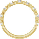 14K Yellow 1/2 CTW Natural Diamond Anniversary Band