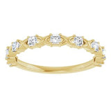 14K Yellow 1/2 CTW Natural Diamond Anniversary Band
