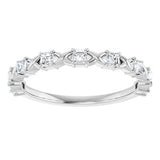 Platinum 1/2 CTW Natural Diamond Anniversary Band