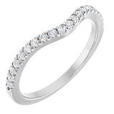 Platinum 1/5 CTW Natural Diamond Matching Band