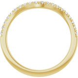 14K Yellow 1/5 CTW Natural Diamond Matching Band
