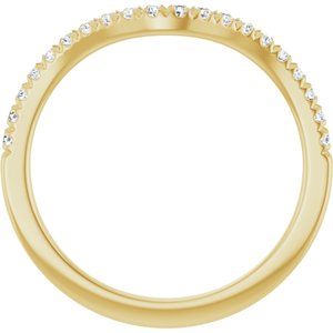 14K Yellow 1/5 CTW Natural Diamond Matching Band