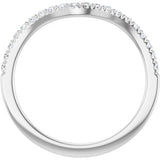 Platinum 1/5 CTW Natural Diamond Matching Band