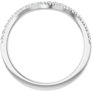 Platinum 1/5 CTW Natural Diamond Matching Band