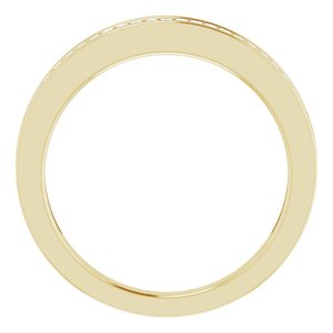 14K Yellow 1/4 CTW Natural Diamond Anniversary Band
