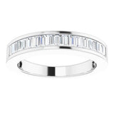 14K White 1/2 CTW Natural Diamond Anniversary Band