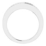 14K White 1/2 CTW Natural Diamond Anniversary Band