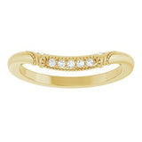 14K Yellow .07 CTW Natural Diamond Matching Band