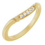 14K Yellow .07 CTW Natural Diamond Matching Band