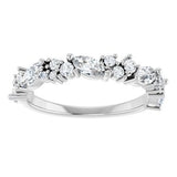 Platinum 7/8 CTW Natural Diamond Anniversary Band