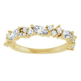 14K Yellow 7/8 CTW Natural Diamond Anniversary Band