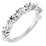 Platinum 7/8 CTW Natural Diamond Anniversary Band