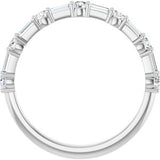 Platinum 1/2 CTW Natural Diamond Anniversary Band