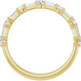 14K Yellow 1/2 CTW Natural Diamond Anniversary Band