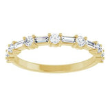 14K Yellow 1/2 CTW Natural Diamond Anniversary Band