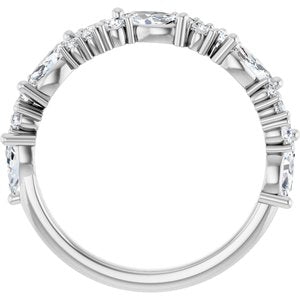 Platinum 7/8 CTW Natural Diamond Anniversary Band
