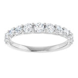 Platinum 3/4 CTW Natural Diamond Anniversary Band