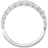 14K White 3/4 CTW Natural Diamond Anniversary Band