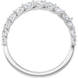 14K White 3/4 CTW Natural Diamond Anniversary Band