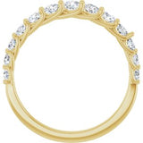 14K Yellow 3/4 CTW Natural Diamond Anniversary Band