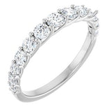 Platinum 3/4 CTW Natural Diamond Anniversary Band