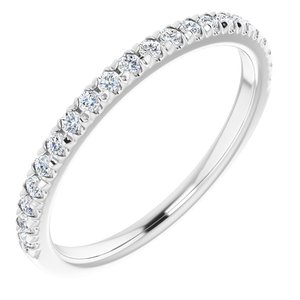 Platinum 1/5 CTW Diamond French-Set Matching Band