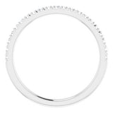 Platinum 1/5 CTW Diamond French-Set Matching Band