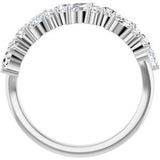 Platinum 3/4 CTW Natural Diamond Anniversary Band