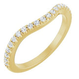 14K Yellow 1/5 CTW Natural Diamond Band