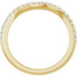 14K Yellow 1/5 CTW Natural Diamond Band
