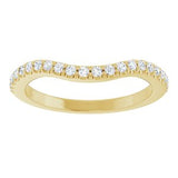 14K Yellow 1/5 CTW Natural Diamond Band