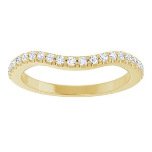 14K Yellow 1/5 CTW Natural Diamond Band