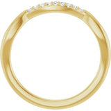 14K Yellow .06 CTW Natural Diamond Matching Band