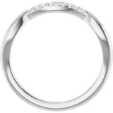 Platinum .06 CTW Natural Diamond Matching Band