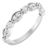 14K White 1/4 CTW Natural Diamond Anniversary Band