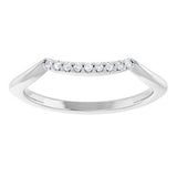 Platinum .06 CTW Natural Diamond Matching Band