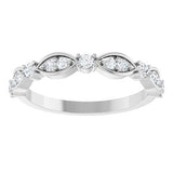 Platinum 1/4 CTW Natural Diamond Anniversary Band