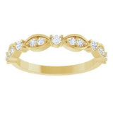 14K Yellow 1/4 CTW Natural Diamond Anniversary Band