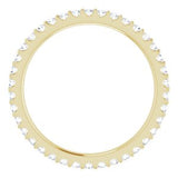 14K Yellow 1/3 CTW Natural Diamond Eternity Band Size 4