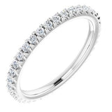 Platinum 1/3 CTW Natural Diamond Eternity Band Size 4