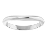 14K White Matching Band