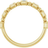 14K Yellow 1/3 CTW Natural Diamond Anniversary Band