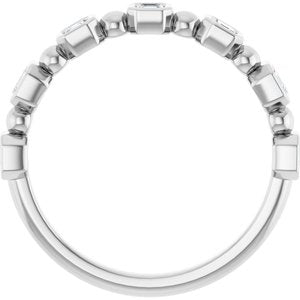 Platinum 1/3 CTW Natural Diamond Anniversary Band