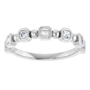 14K White 1/3 CTW Natural Diamond Anniversary Band