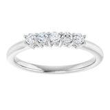 14K White 1/4 CTW Natural Diamond Anniversary Band