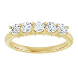 14K Yellow 1/6 CTW Natural Diamond Anniversary Band