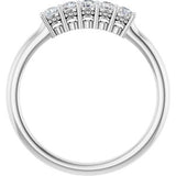 14K White 1/4 CTW Natural Diamond Anniversary Band