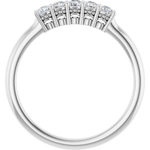 14K White 1/4 CTW Natural Diamond Anniversary Band