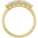 14K Yellow 1/6 CTW Natural Diamond Anniversary Band