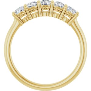 14K Yellow 1/6 CTW Natural Diamond Anniversary Band